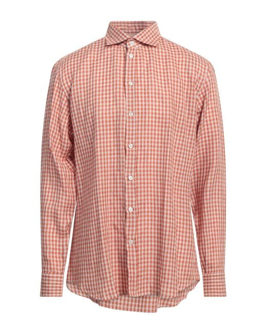 BASTONCINO Pink Shirt Cotton for men