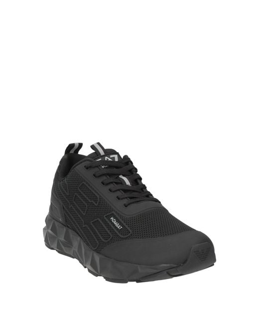 EA7 Black Sneakers for men