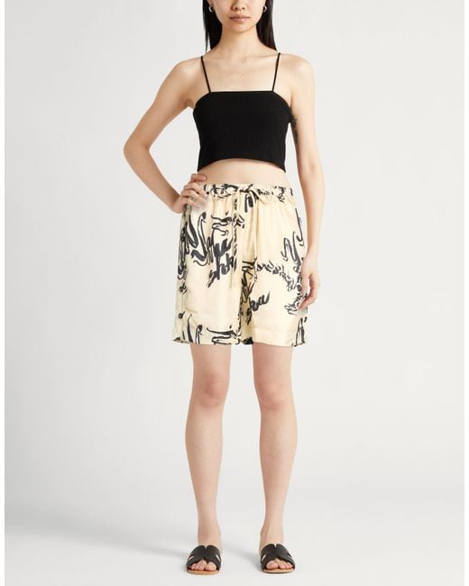 Nanushka Natural Shorts & Bermuda Shorts