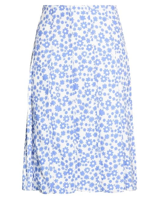 Marni Blue Slate Midi Skirt Viscose