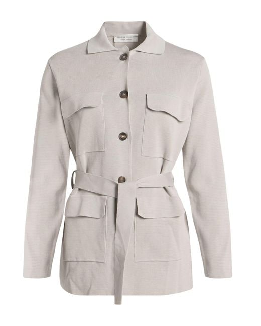 FILIPPO DE LAURENTIIS White Light Cardigan Cotton