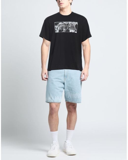Camiseta Versace Jeans Couture de hombre de color Black