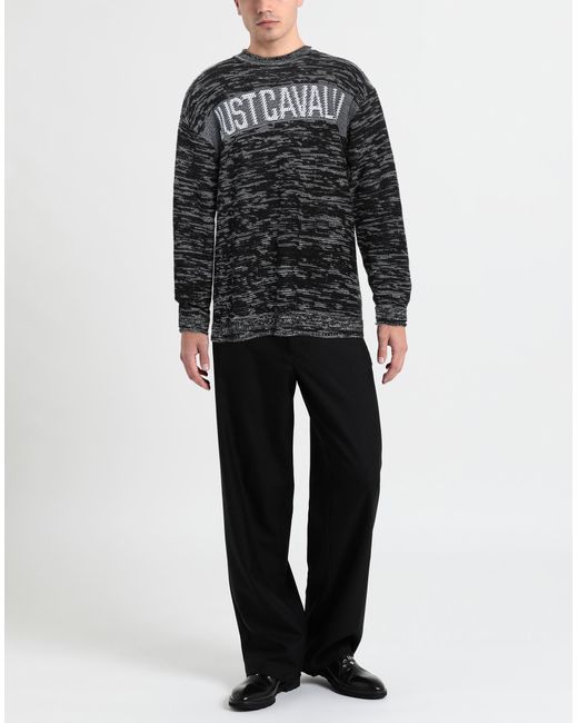 Just Cavalli Black Sweater for men