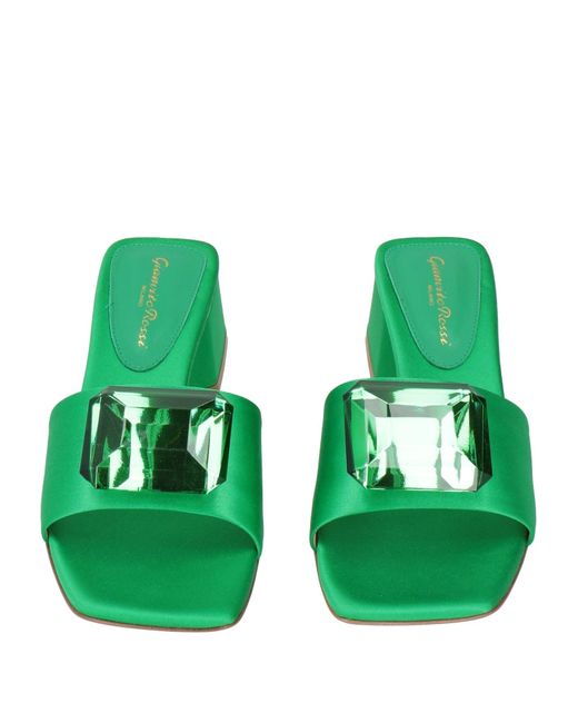 Gianvito Rossi Green Sandals Textile Fibers