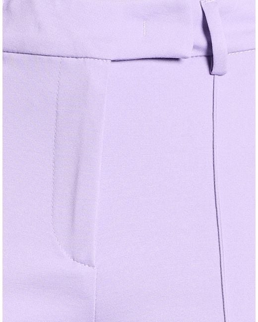 Manila Grace Purple Pants Viscose, Polyamide, Elastane