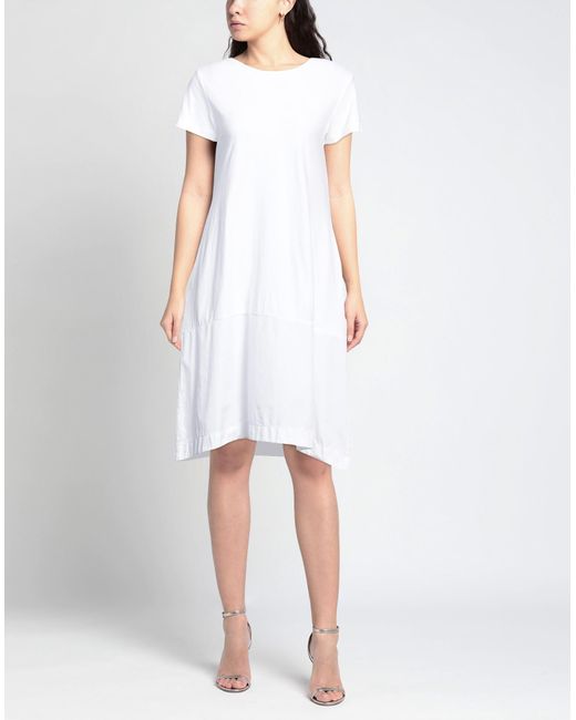 European Culture White Mini Dress