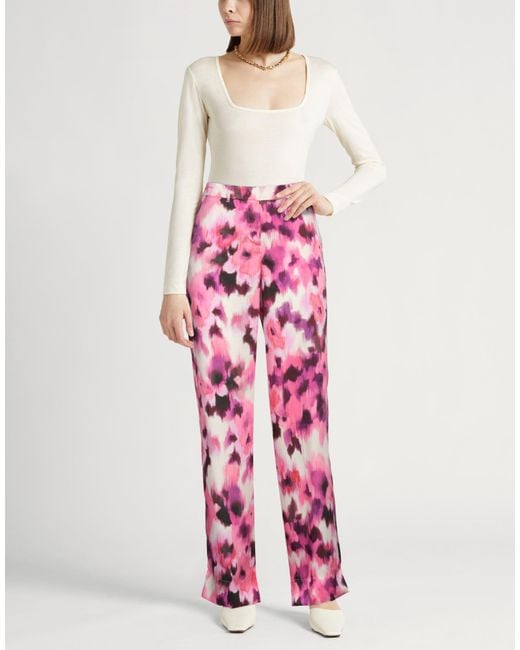 Marella Pink Pants Polyester