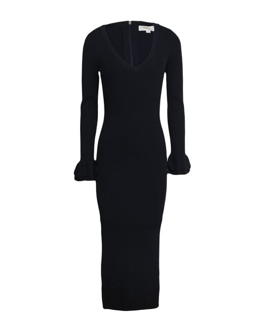 MICHAEL Michael Kors Black Midi-Kleid