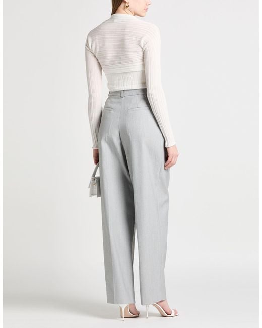 Jacquemus Gray Pants Polyester, Cotton, Virgin Wool, Elastane
