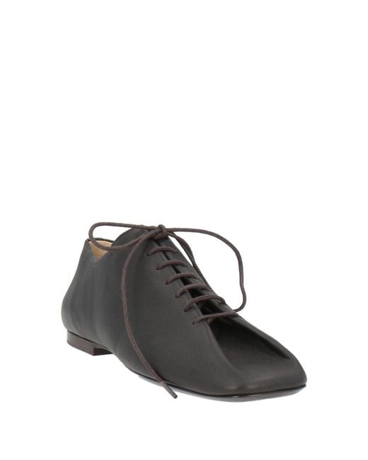 Lemaire Brown Lace-Up Shoes Lambskin