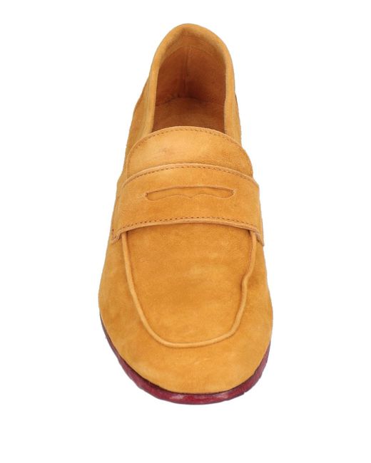 JP/DAVID Orange Loafers Leather