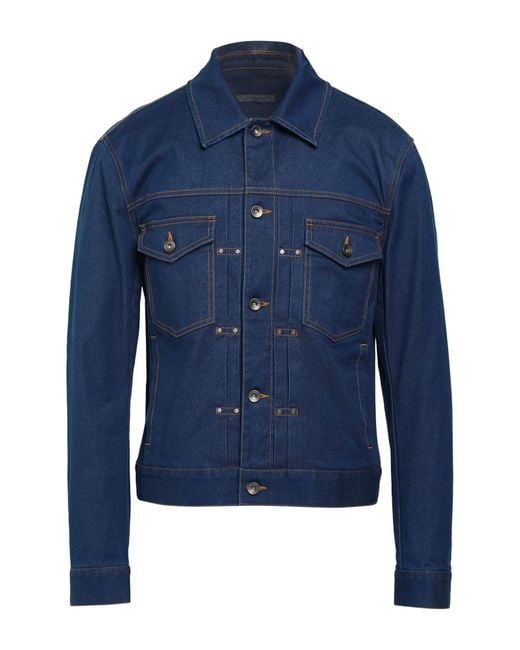 John Varvatos Blue Denim Outerwear for men