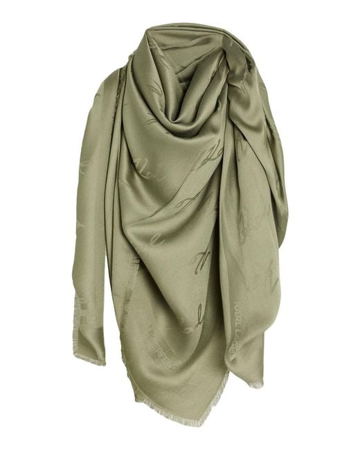 Sciarpa di Karl Lagerfeld in Green