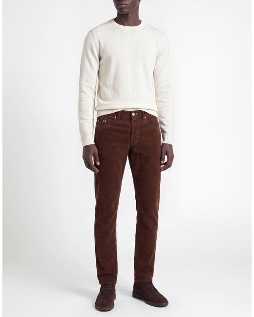 Tramarossa Brown Pants Cotton, Modal, Elastane for men