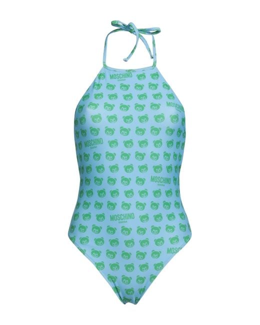 Moschino Blue One-piece Swimsuit