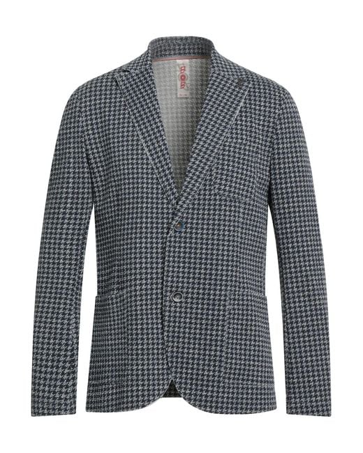 Bob Blue Blazer Cotton, Polyester, Elastane for men
