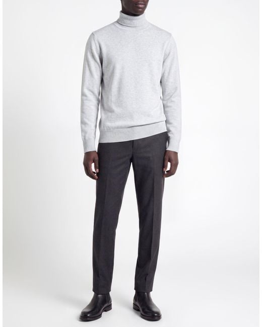 Eleventy White Platinum Sky Turtleneck Cashmere for men