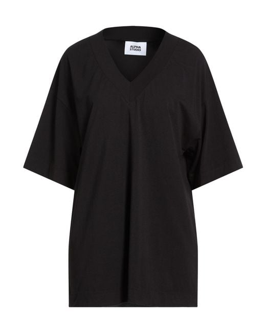 Alpha Studio Black T-Shirt
