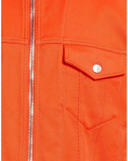 Moschino Orange Couture Jacket Cotton, Elastane for men