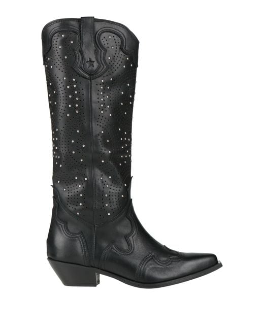 CURIOSITÉ Black Stiefel