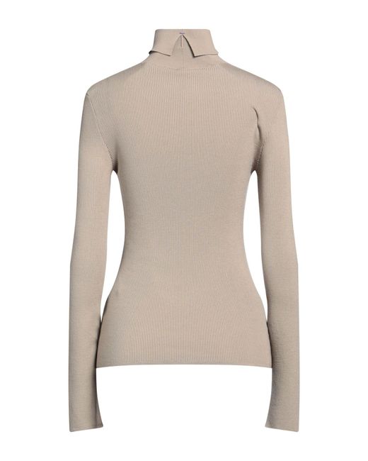 Burberry Natural Sage Turtleneck Wool, Polyester, Polyamide, Elastane