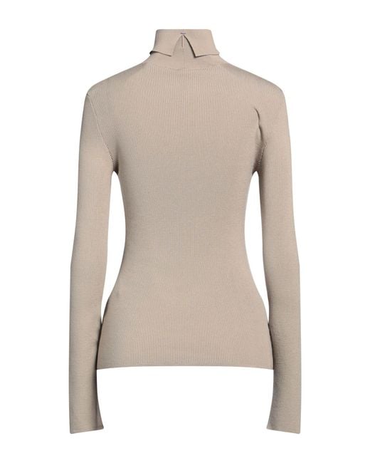 Burberry Natural Sage Turtleneck Wool, Polyester, Polyamide, Elastane