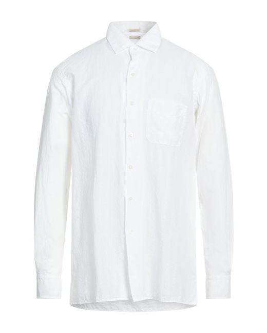 Massimo Alba White Shirt Cotton for men