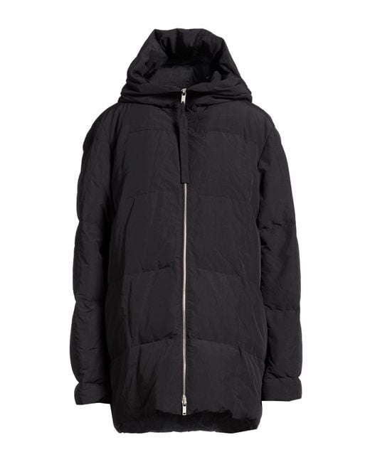 Jil Sander Black Puffer Polyester, Cotton