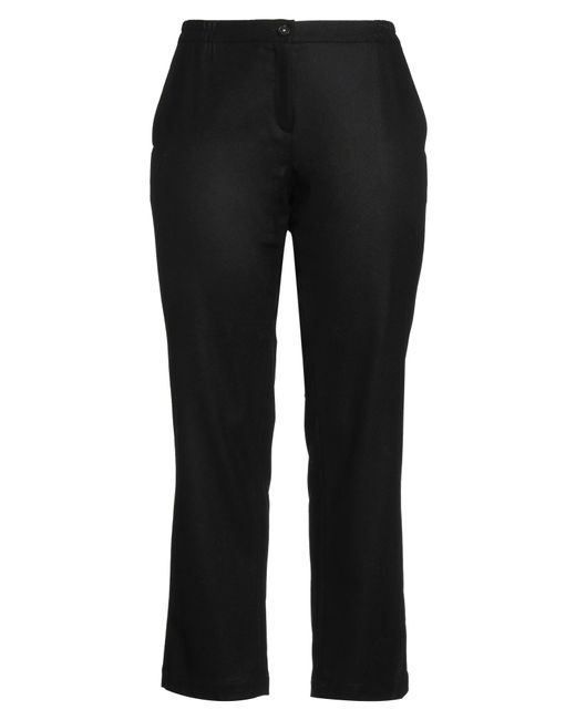 Massimo Alba Black Pants Virgin Wool