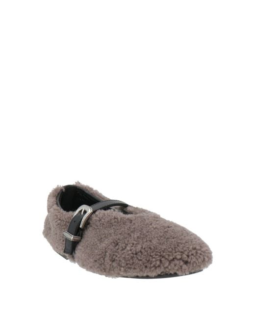 KATE CATE Gray Ballet Flats