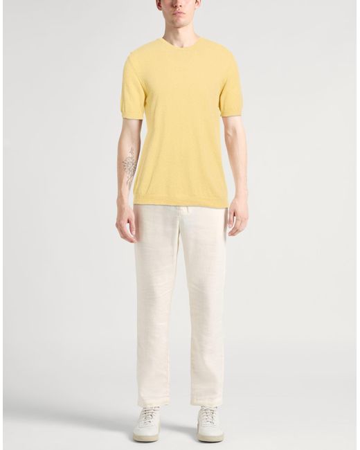 Pullover Roberto Collina de hombre de color Yellow