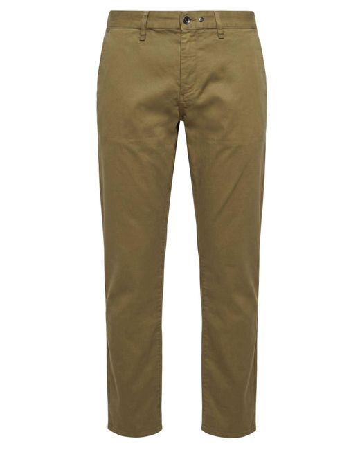 Rag & Bone Green Military Pants Cotton, Elastane for men