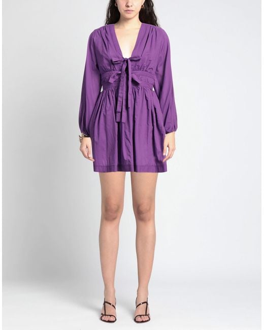 Blugirl Blumarine Purple Mini Dress