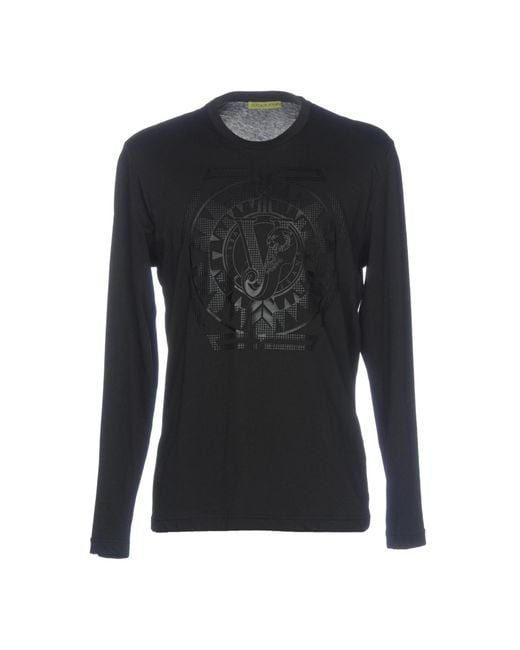 Versace Jeans Black T-Shirt Cotton for men