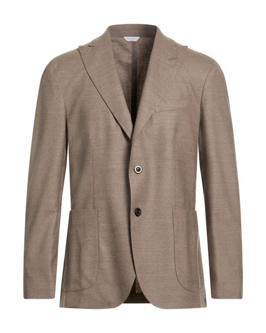 Boglioli Brown Blazer Virgin Wool for men