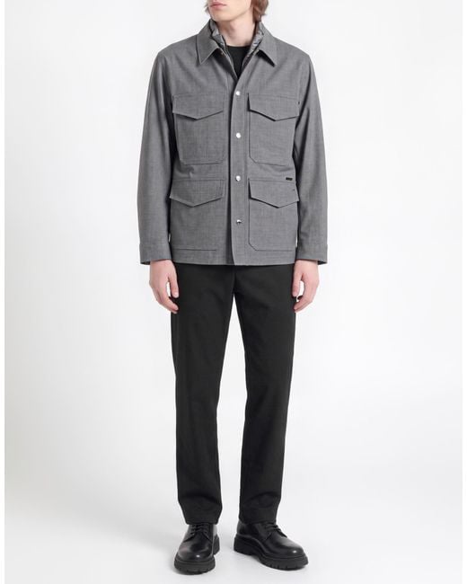 Moorer Gray Jacket Virgin Wool, Elastane for men