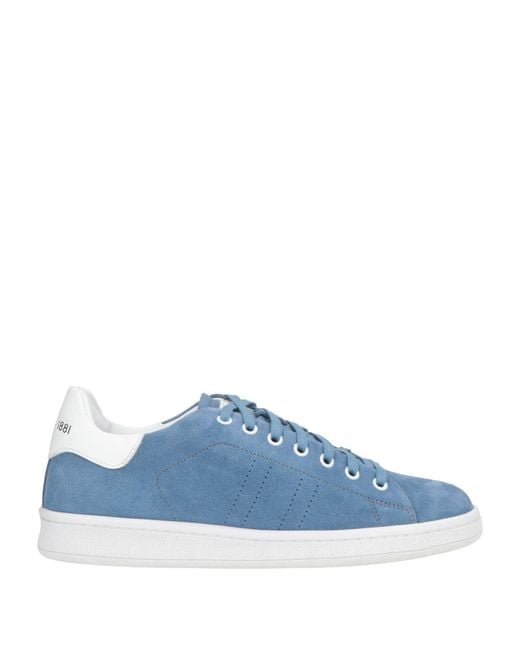 Cerruti 1881 Blue Light Sneakers Calfskin