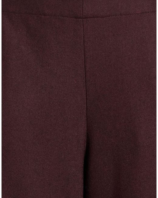 Niu Purple Pants Polyester, Viscose, Wool, Elastane
