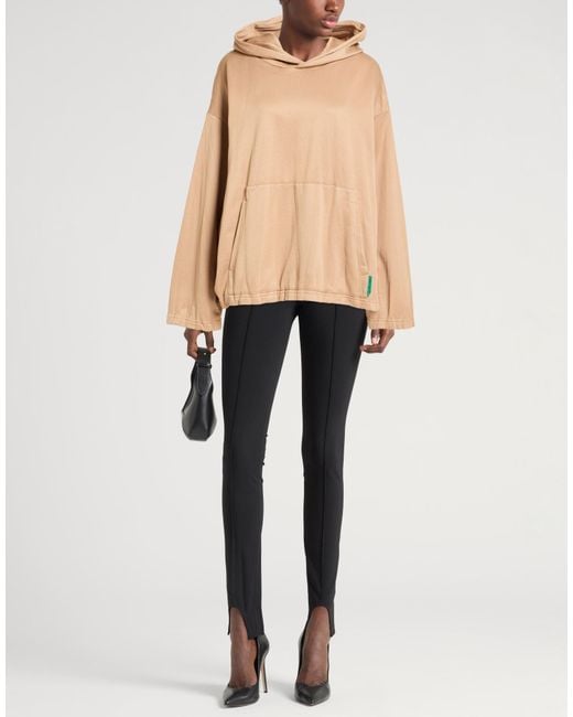 Acne Natural Sweatshirt Recycled Polyester, Organic Cotton