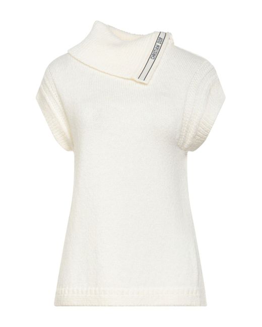 Dior White Cream Sweater Wool, Polyamide