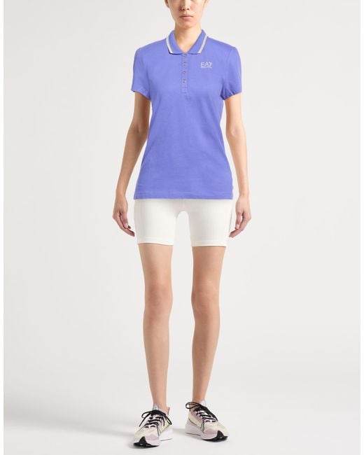 EA7 Blue Polo Shirts
