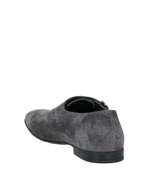 Doucal's Gray Lead Loafers Leather for men