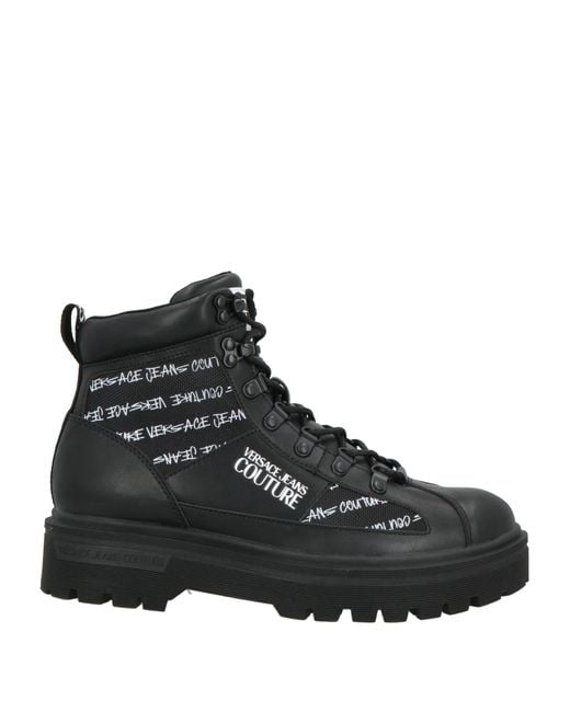 Versace Jeans Couture Black Ankle Boots for men