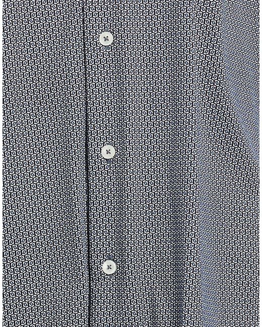 Xacus Blue Shirt Polyamide, Elastane for men
