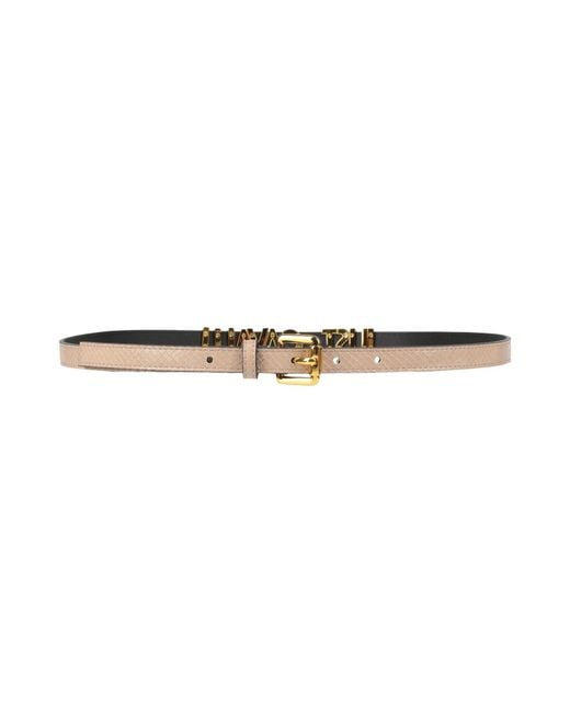 Just Cavalli White Blush Belt Polyurethane