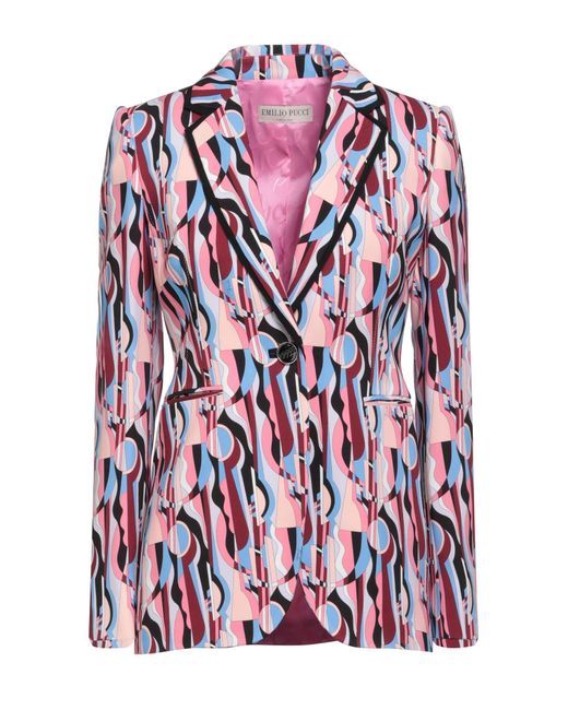 Emilio Pucci Multicolor Suit Jacket