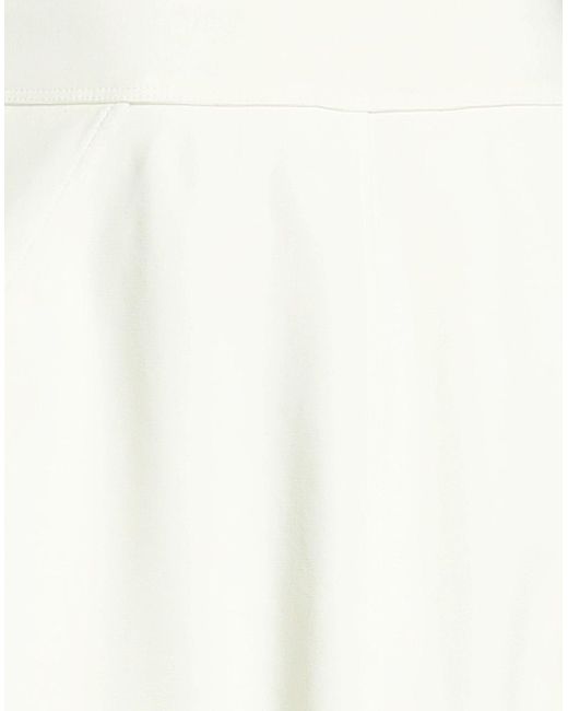 European Culture White Midi Skirt