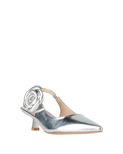Twenty Four Haitch White Pumps