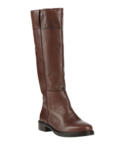 CURIOSITÉ Brown Boot Calfskin