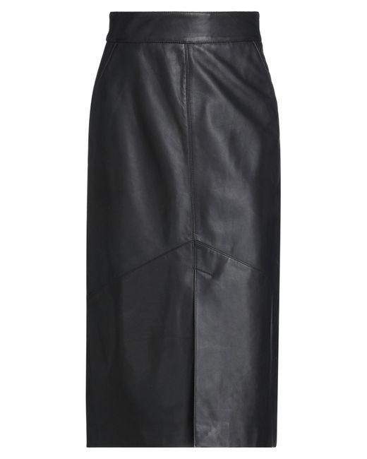 EMMA & GAIA Gray Midi Skirt